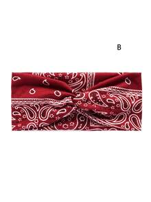 1 pieza Diadema deportiva de yoga estilo bohemio, diadema ancha elástica antideslizante para mujeres, bandas para el cabello que absorben el sudor para hacer ejercicio y correr, accesorios para el cabello de invierno para mujeres