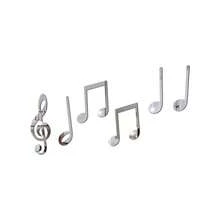 6pcs/Set Music Note Acrylic 3D Wall Stickers, DIY Music Room Decor, Piano Room, Living Room Mirror Wall Decals - Multicolor - View 8