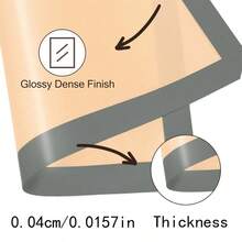 2 tấm lót nướng silicon - Tấm lót nướng silicon có thể tái sử dụng - Dụng cụ nướng chống dính dễ dàng và tiện lợi - Tấm lót nướng silicon 16,5"X11,6" - Tấm lót nướng cho lò nướng - Nhiều màu - Xem 2
