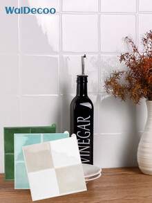 WalDecoo 1/4/10/20 قطعة من بلاط الموزاييك متعدد الألوان، مقاوم للماء وللبقع، قابل للتقشير واللصق، سهل التركيب DIY. ملصقات بلاط جدران لاصقة ذاتية للمطبخ والحمام للتزيين في المناسبات