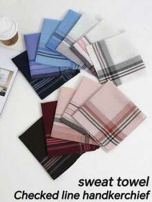 24 chiếc khăn tay kẻ caro thấm hút polyester cổ điển dành cho nam, khăn tay cổ điển dành cho phụ nữ lớn tuổi, khăn lau chùi hàng ngày hình vuông nhỏ dùng cho mùa thu/đông. Quà tặng tuyệt vời cho bạn bè, Giáng sinh, sinh nhật mẹ - Nhiều màu - Xem 8