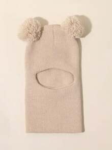 儿童护耳帽配围巾，男女童保暖针织冬帽 - 針織帽 - 查看 10