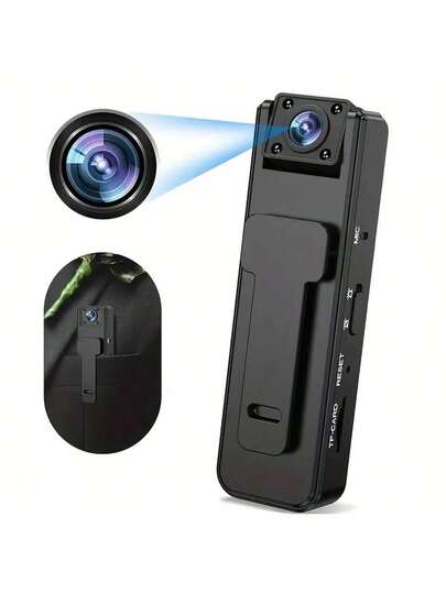 1pc Multifunctional Portable Body Camera, Intelligent Mini 1080P High Definition The Lens Can Rotate 180 Degrees, Functions Of Permanent Recording, Night Vision Wide Angle, USB Charging Law En cement, Security, Cycling, Travel Recording Life.