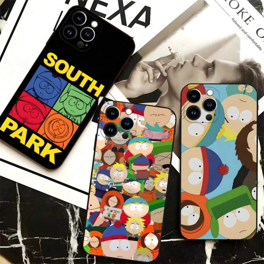 Funda de teléfono compatible con S-South P-Park para iPhone 16, 15, 14, 13, 12, Pro, Max, 11, 7, 8, Plus, XR, XS Max, a prueba de golpes, de silicona suave, para 17, 17 Pro, 17 Pro Max - Z3 - Ver 1