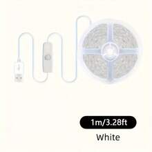 1件 USB供電LED燈條,501開關,5V,USB照明裝飾,電腦配件周邊,內置開關,室內臥室家居裝飾客廳婚禮裝飾,牆面裝飾,無需電池 - 彩色 - 查看 17