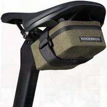 Bike Saddle Bag - 48g, Waterproof Under Seat, Small Storage Bag For Easy Attachment - Khaki - View 1