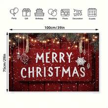 قطعة واحدة من قماش خلفية مطبوع بطباعة مسطحة 2D لعيد الميلاد، تحية عيد الميلاد مع زخارف من رقائق الثلج وفروع التوت الأحمر - خلفية عيد الميلاد المبهج. قماش أفقي ذو ملمس عالي الجودة، قماش خلفي بموضوع رجل الثلج، خلفية بموضوع عيد الميلاد الشتوي، ديكور عيد الميلاد الرجعي.