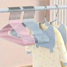 10 Stücke schwere, rutschfeste, metallbeschichtete Kleiderbügel - platzsparende Mehrzweck-Kleiderbügel, geeignet für Zuhause und Kleiderschrank-Organisation