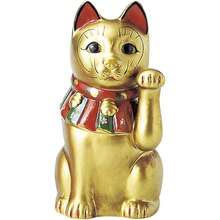 古色大正猫小 金 [ 19.5 cm 290 G ] ( 招财猫 ) 料亭旅館和食器餐饮店时尚餐具业务用 - 写真の通り - チェックする 2
