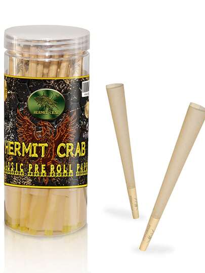 50/100 piezas de papel de liar cigarrillos ultrafino y de combustión lenta, conos preformados, materiales de papel desechables, papel de liar y tubos de cigarrillos sin recubrimiento, cajas de regalo enlatadas para amigos y familiares, adecuado para entusiastas del tabaco, suministros para fiestas, suministros navideños, fiestas de Halloween, cumpleaños, despedidas de soltero