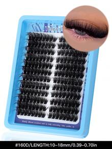 192/216 szt. puszystych kępek rzęs 50D/60D/80D/100D pojedyncze rzęsy grube kępki przedłużanie rzęs rzęsy typu D kępki pojedyncze rzęsy 10-18 mm rzadkie kępki rzęs kępki rzęs, kępki rzęs, pojedyncze rzęsy, rzęsy, sztuczne rzęsy
