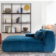 Fabric Sofa, Living Room Sofa, Foam Compressed Sofa, Modern Chaise Lounge Sofa