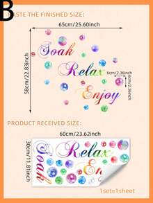 2 件字母彩色浴室泡泡、图形墙贴、玻璃贴、门贴、贴纸、墙贴、家居装饰乙烯基贴花、春季装饰品让您的家焕然一新、拉玛装饰贴纸、PVC 剥离粘贴式浴室客厅卧室家居装饰礼物生日毕业个性化贴纸房间装饰墙面装饰墙贴