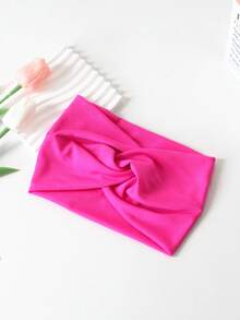 1 pieza Diadema deportiva casual de yoga extra ancha con diseño cruzado para mujer, accesorio de moda para uso diario, regalos, viajes, regalos para mujeres, artículos para el cabello, rellenos de calcetines