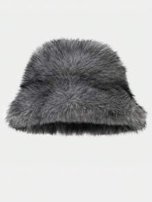 2025 Winter Faux Fur Fuzzy Warm Bucket Hat For Men Women Furry Bucket Hat - Multicolor - View 10