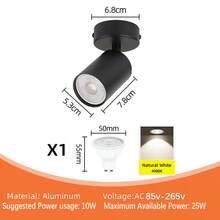 CANMEIJIA Spot encastré au plafond GU10, lampe de plafond moderne en aluminium, spots simples/doubles/triples/quadruples, noir/blanc, avec ou sans ampoules, installation facile, convient pour couloir, entrée, vitrine, pièce, cuisine, hall d'exposition, salle de lecture, salle à manger, bar, chambre, café, salon, magasin de vêtements