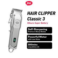 itel IHC-35 Classic Tri-Metal Hair Clipper, 2500mAh Super Long Battery Life, Equipped With LED Display, 3 Adjustable Taper Lever, And Durable Metal Housing, Ideal For Haircuts And Styling - Silver - View 1