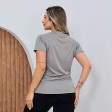Kit Of 4 Women's Dry Fit T-Shirts For Gym And Fitness Training - Rỉ Nâu - Xem 4