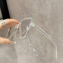 Women's Elegant Square Glasses - Non-Daily And Formal Glasses, Simple And Fashionable Black Frame, Suitable For Casual And Formal Occasions - Lightweight And Durable Design, Fashionable Glasses - 1件 黑白平面 - 查看 9