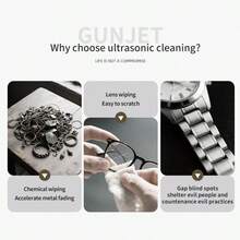 1pc Multi-Functional Cleaning Machine, Makeup Brush Cleaner, Glasses Cleaning Box, USB Rechargeable, Small Household Large Capacity Denture & Jewelry Cleaner, Multi-Functional Vibrating Cleaning Device