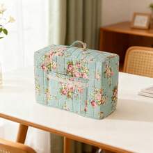 Multipurpose Sewing Bag Floral Tool Bag Large Capacity Sewing Bag Organizer Portable Totes For Home Use - Blue - View 5