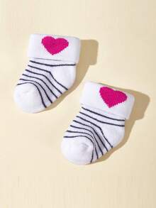 6 perechi de șosete pentru bebeluși, culori bomboane, șosete drăguțe de pluș calde pentru nou-născuți, pentru fetițe, 0-6 luni, 6-12 luni, toamnă/iarnă