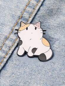 Cute Calico Cat Enamel Pin Fashion Decorative Brooches Ornaments Lapel Bag Badges Jewelry Gifts 2025 New Style Christmas Men Gifts Bag Pins