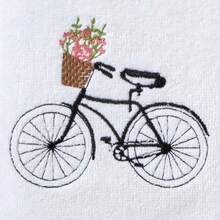 Flower Basket Bike Hand Towel Set