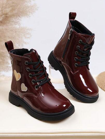 Cizme din piele întoarsă în stil britanic toamna/iarna 2025, cizme până la jumătatea gambei pentru adolescente, cizme din piele, stil englezesc