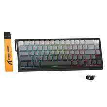 ATTACK SHARK X68PRO HE Rapid Trigger Magnetic Keyboard, Tri-Mode RGB, 8KHz Polling Rate, Adjustable Actuation, Magnetic Switches Wireless Gaming Keyboard With Coiled Cable For PC, Christmas Gift, Xmas Edition, Year-End - Black Red/ Black/ White/ Moon Night - Multicolor - View 3