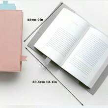 1件定制韩国PU皮革书套，个性化书签，简约纯色笔记本皮套，可替换封面，家用办公两用，办公装饰 - 彩色 - 查看 6