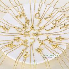 Clepsidra ®   Collares para mujer, collar inicial de Acero Inoxidable para uso diario. Cadenas para mujer resistente y elegante. Regalos y joyeria para mujer ideales para cumpleaños y bodas. Joyería, regalo - H - Ver 10