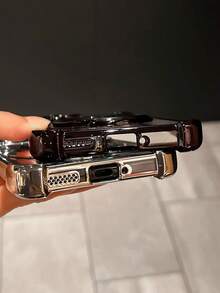 奢华银色电镀手机壳，创意自行车指环磁吸支架，防震，新款夏季时尚硅胶软保护套，兼容三星 Galaxy S24 S25 Ultra FE A56 A16、红米 14C、荣耀 OPPO Reno、Realme、摩托罗拉 MOTO Infinix 等机型，Y2K 风格男女通用 2025 - 銀色 - 查看 7