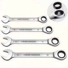 Set di chiavi a cricchetto multifunzione a 72 denti, realizzato in acciaio al cromo-vanadio ad alta durezza, strumenti di riparazione di grado industriale, trattamento antiruggine per una maggiore durata, adatto per automobili, manutenzione domestica e come regalo pratico.