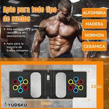 YUDSKU Tabla de Flexiones 30 en 1 Ajustable en Longitud según Anchura de Hombros, Conteo de Tiempo Automático, Soporte Antideslizante y Ligas de Resistencia – Push Up Board para Fitness y Gym en Casa - 1 - Ver 1