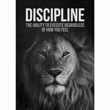 Motivational Quotes Success Canvas Poster Lion Mindset Is Everything Poster Wall Art Print Painting Office Living Room Decor - Multicolor - View 75