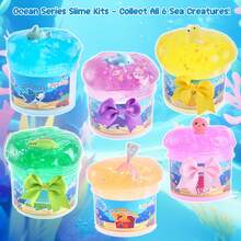 200ml Juguete de estrés en forma de cristal de estilo oceánico para apretar, juguete antiestrés para niños y niñas - Multicolor - Ver 2
