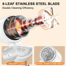 Electric Hair Remover, 6 Blades, Digital Display Screen, Lint Remover, Portable Lint Trimmer, 1200mAh Rechargeable Lithium Battery, Suitable For Removing Lint From Clothes, Sofas And Furniture - Home And Office Lint Remover