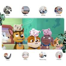 1pc  Cartoon Characters Mouse Pad - Non- Rubber Base, Washable Desk Mat For Office & Gaming, Vibrant  Artwork Premium Computer Accessory, Mouse Pads For Desk, Gaming Mousepad