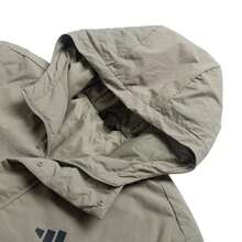 Adidas Men's Cotton-Padded 3S Hooded Ins J Simple Lightweight Everyday Cotton-Padded Jacket JY8305 - Pebble Silver Gray - View 3