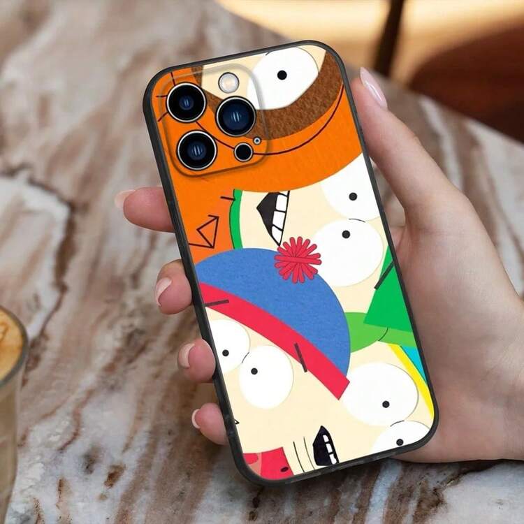 Cartoon S-South Park Phone Case Covercompatible with  16,15,14,13,12,11,Pro,X,XS,Max,XR,Plus,Mini Soft Silicone Black Shockproof TPU, 17 Hülle, 17 pro Hülle, 17 promax Hülle - Z4 - Übersicht 11