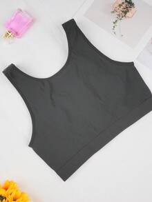 Front Closure Adjustable Bra, Shapewear, Chest Compression Band, Supportive Sports Bra, Flat Chest Compression Bra, Fitness Yoga Shapewear - Black - View 6