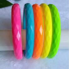 GL 5pcs 0.5cm Round Fluorescent Candy Color Bracelets Set - Bracelet - View 7