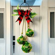1 Piece Of Christmas Three Bells With Bow, A String Of Christmas Doorbells, Christmas Bell Decorations, Christmas Ornaments, Christmas Furniture Decorations, Christmas Pendants, Holiday Decorations,Christmas. Christmas Decorations Winter Room Decor Christmas Decorations Home Christmas Gifts Christmas Decor - Christmas Multicolor - View 4