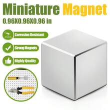 1 peça Ímã de Neodímio Quadrado de 24,5x24,5x24,5mm, Ímãs Super Poderosos Permanentes de Terra Rara para Casa, Cozinha, Escritório e Projetos Científicos.
