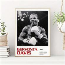 1 pieza, Póster de boxeo de Gervonta Davis sin marco, Arte en lienzo de Tank Davis, Abdul Wahid Tank - Multicolor - Ver 1