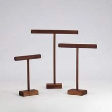 Jewelry Display Stand, Necklace Bracelet Holder Organizer, Minimalist Cylindrical Wooden Rack