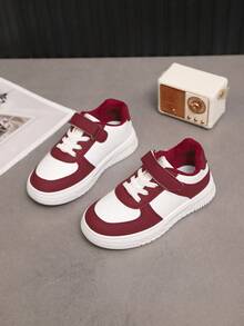 Children's Sports Shoes, Girls' Autumn Shoes 2024 New, Boys' Shoes , Boys' Spring Shoes, Spring Version, Toddler Canvas Shoes - Red and White - View 5