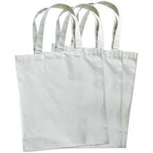 Bolsas de tierra verde reutilizable bolsa de comestibles bolsa de lona de algodón, Natural, , 1, 1(12.5 x 13.5 x 6 ") - Tipo 1 - Ver 2