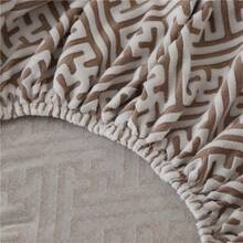 Bohemian Cationic Jacquard High Elasticity Sofa Cover With Skirt, Bohemian Baroque Style Elastic Breathable Sofa Cover - Pet Friendly, Machine Washable - Polyester Fiber And Spandex Blend, Jacquard Fabric Suitable For One To Four Seater Sofas